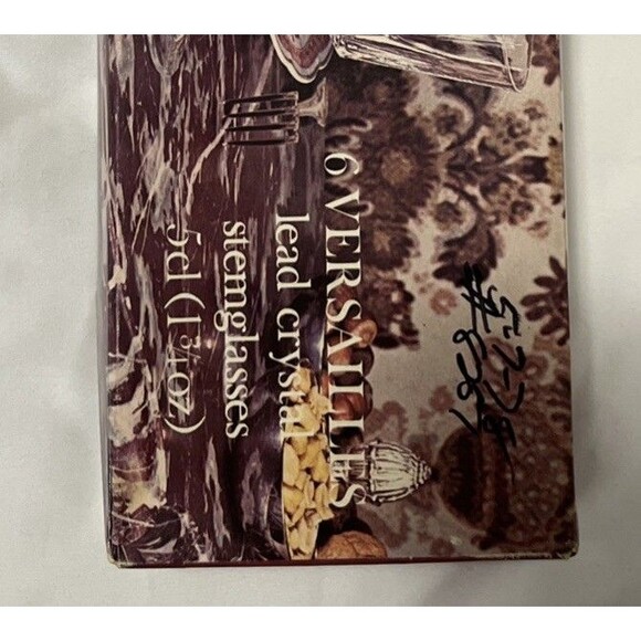 6 Vintage Cristal d' Arques Lead Crystal Cordial Wine Glass Versailles FRANCE - Picture 6 of 6